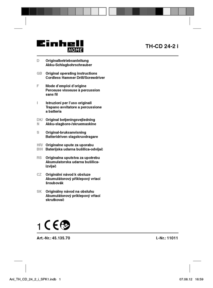 EINHELL HOME TH-CD 24-2 i Original operating instructions