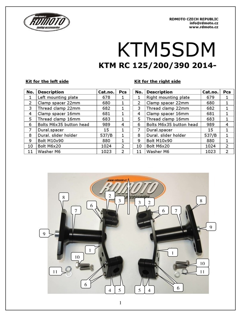 RDMOTO KTM5SDM User manual
