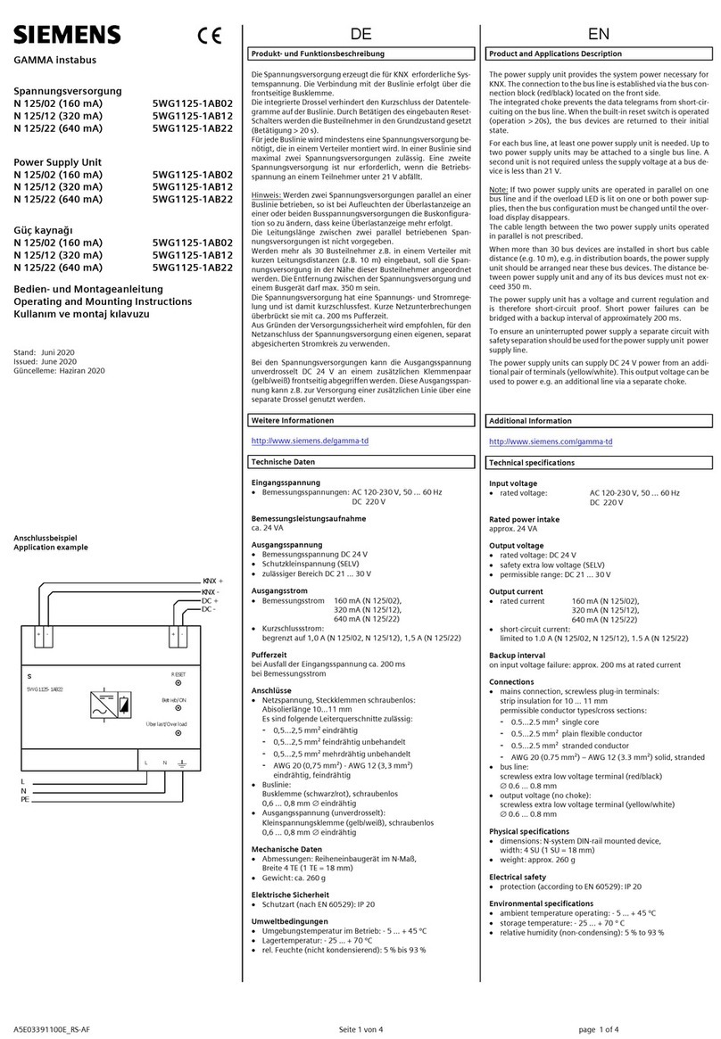 Siemens GAMMA N 125/02 Service manual