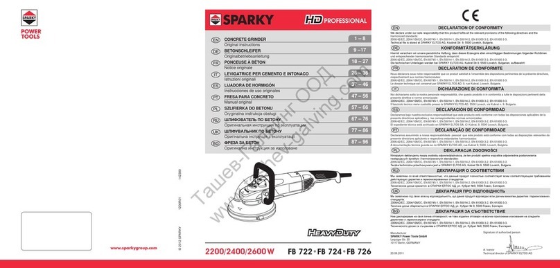 Sparky Group FB 724 Original instructions