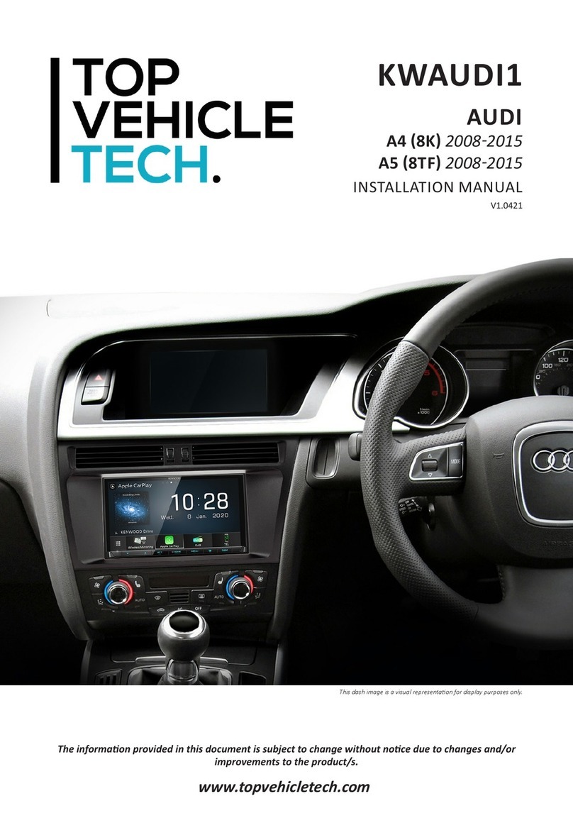TOP VEHICLE TECH KWAUDI1 User manual TOP VEHICLE TECH KWAUDI1 User manual