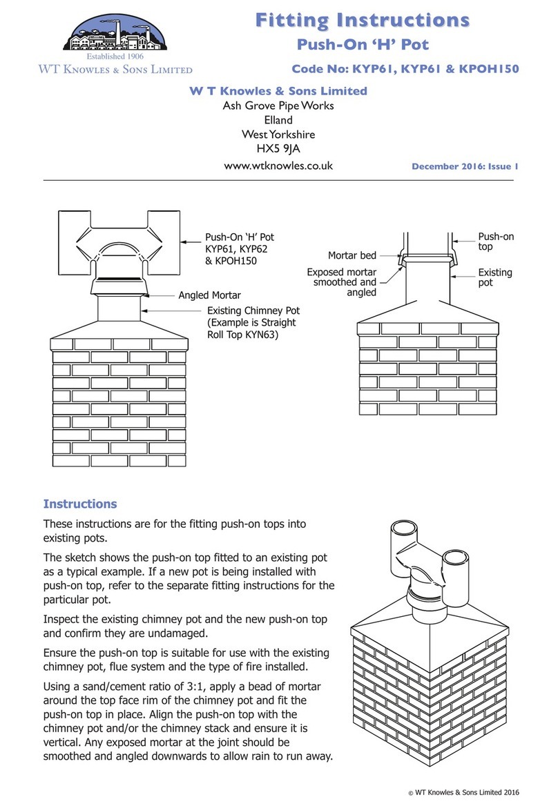 WT Knowles & Sons KYP61 Fitting instructions