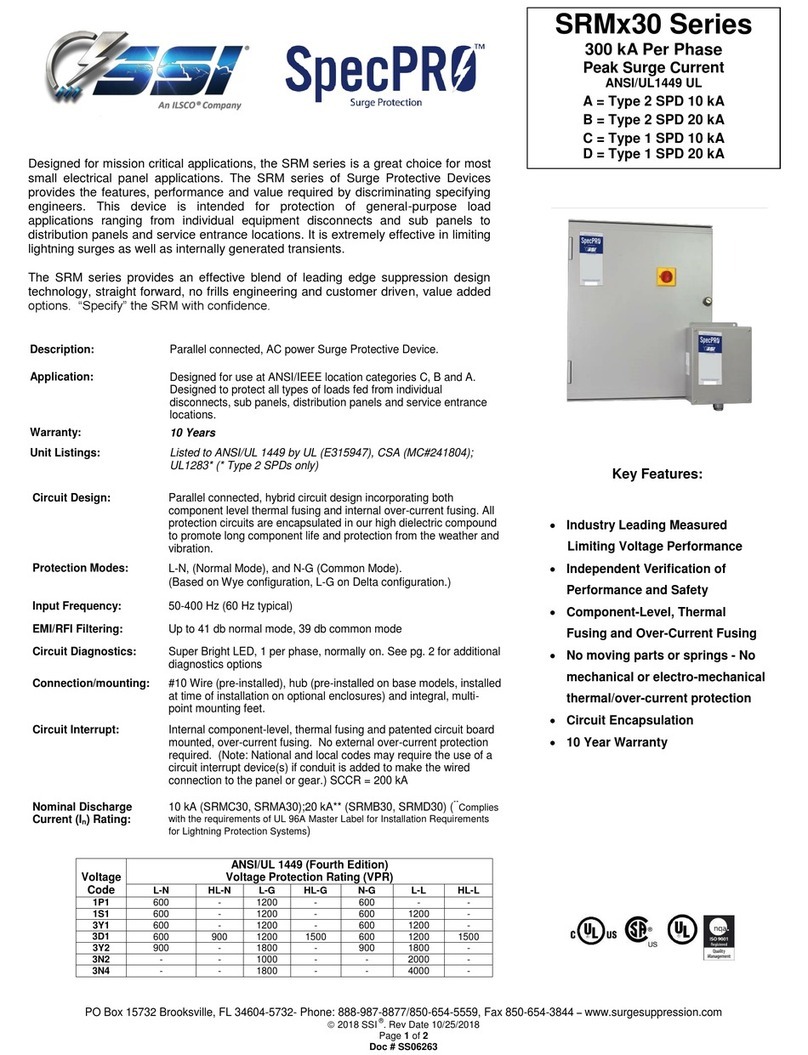 Ilsco SSI SpecPRO SRM 30 Series manual