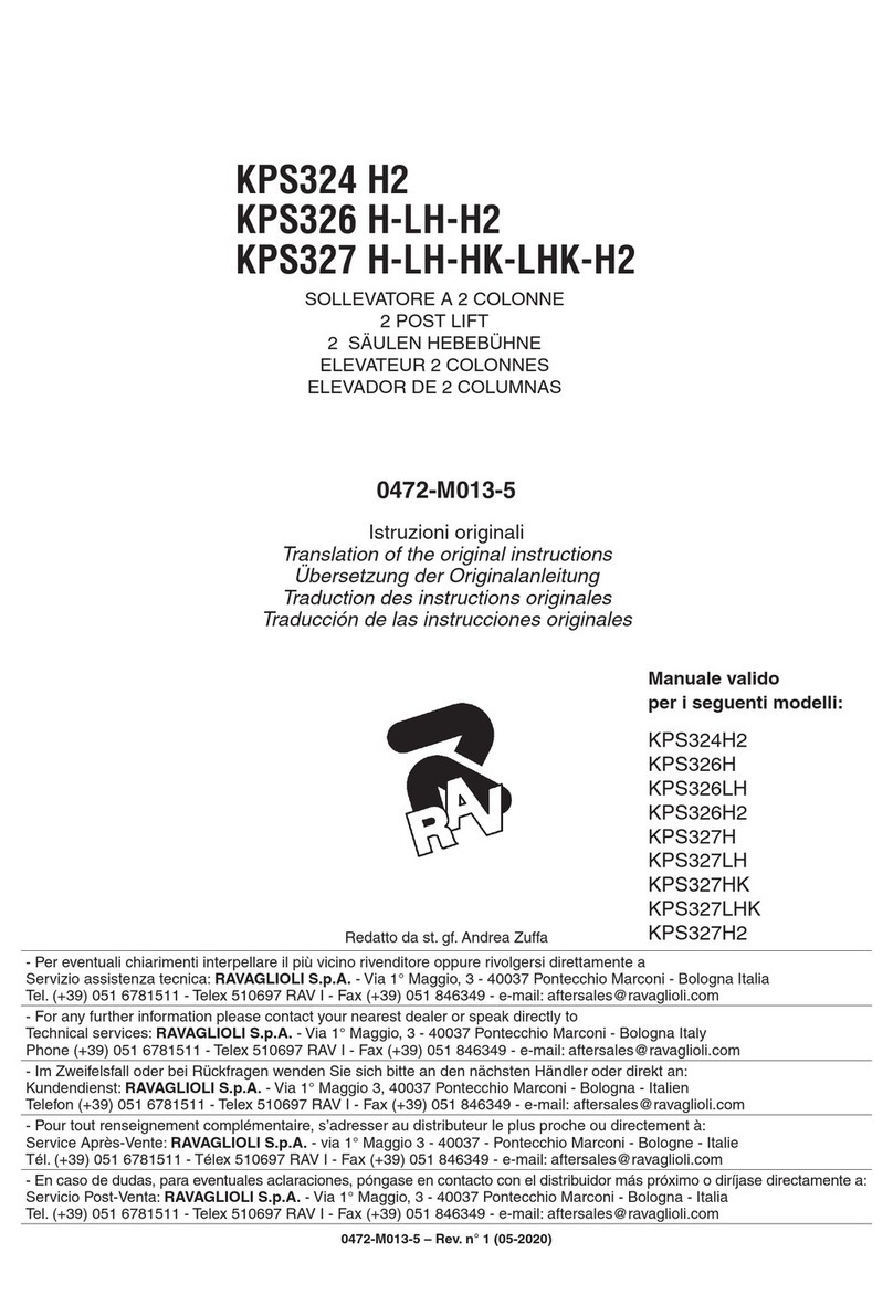 Ravaglioli KPS324H2 Translation of the original instructions