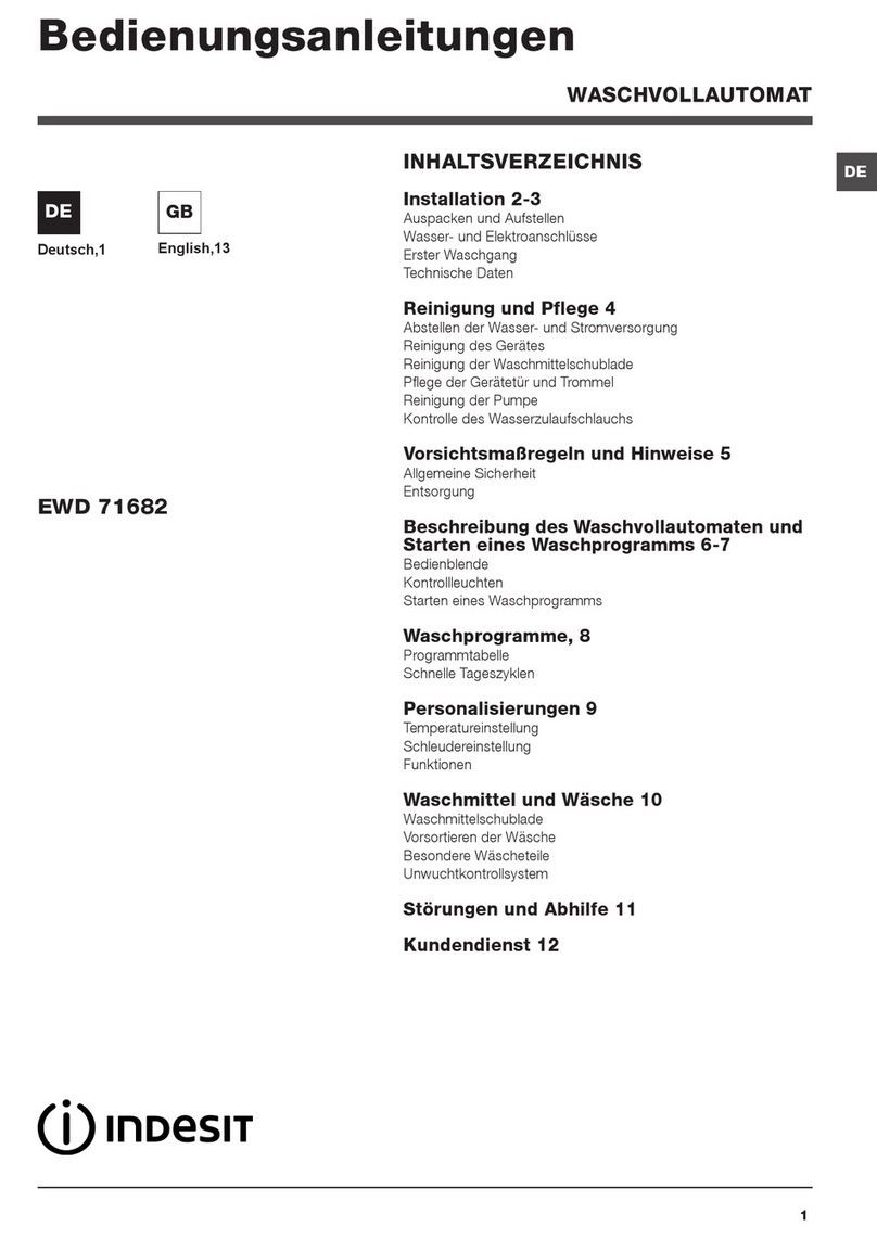 Indesit EWD 71682 Instructions for use