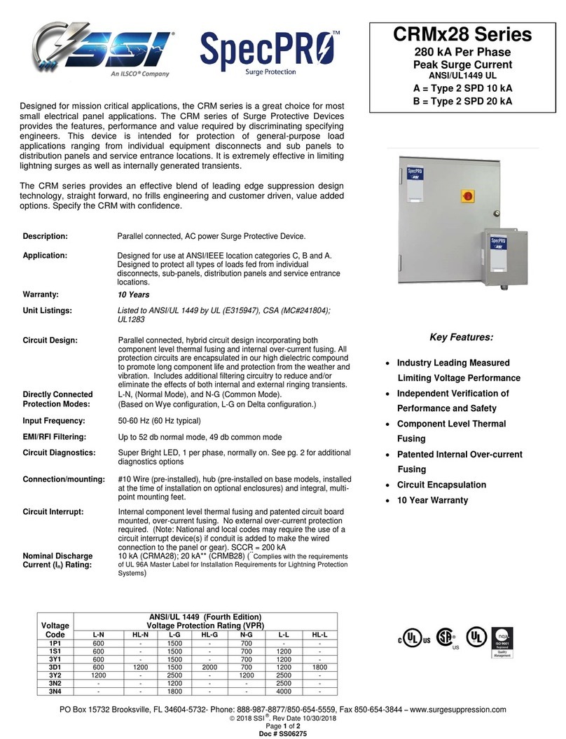 Ilsco SSI SpecPRO CRM 28 Series manual Ilsco SSI SpecPRO CRM 28 Series manual