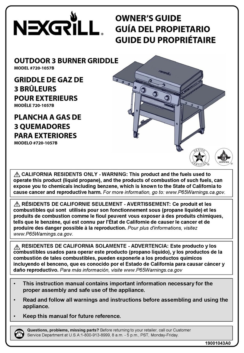 Nexgrill 720-1057B owner's guide