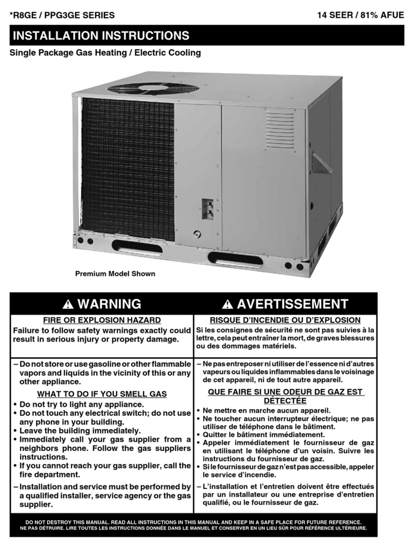 Nortek PPG3GE Series installation instructions