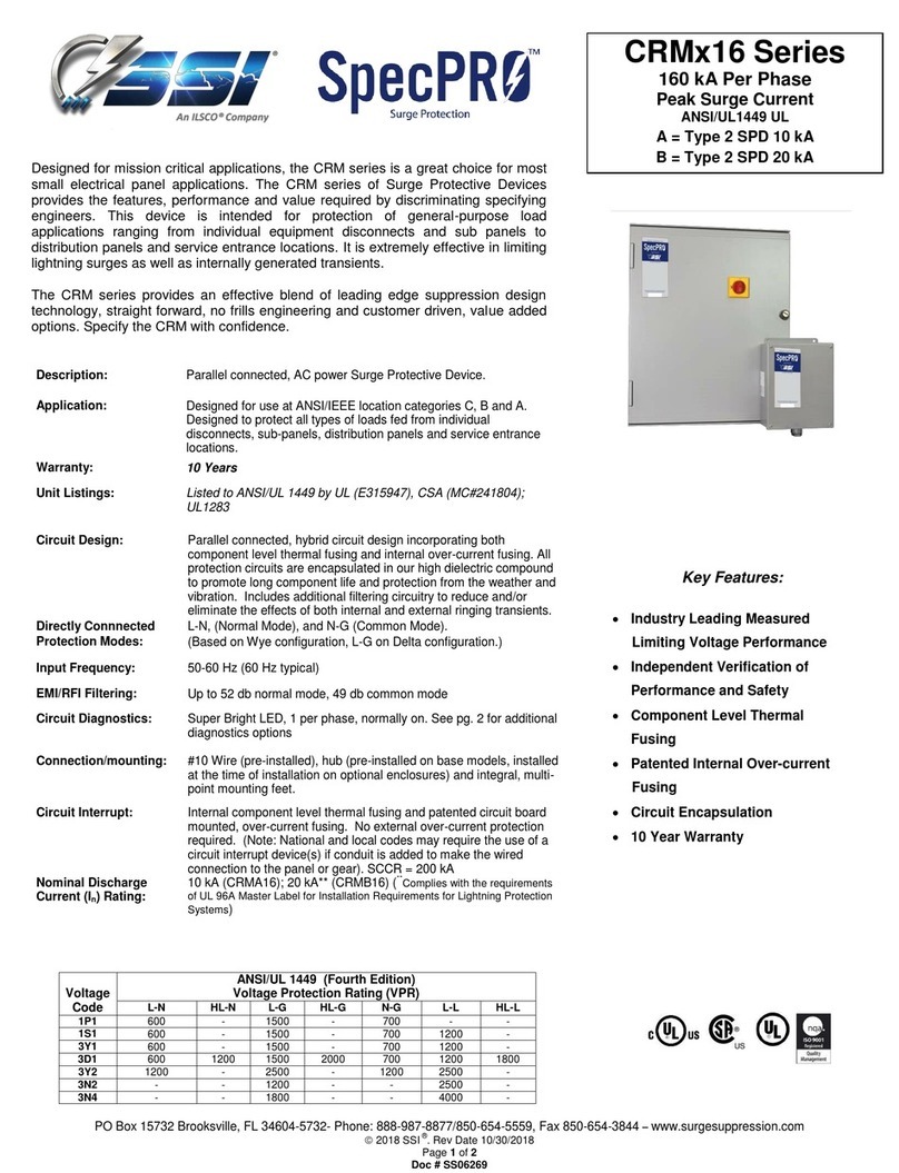 Ilsco SSI SpecPRO CRM 16 Series manual