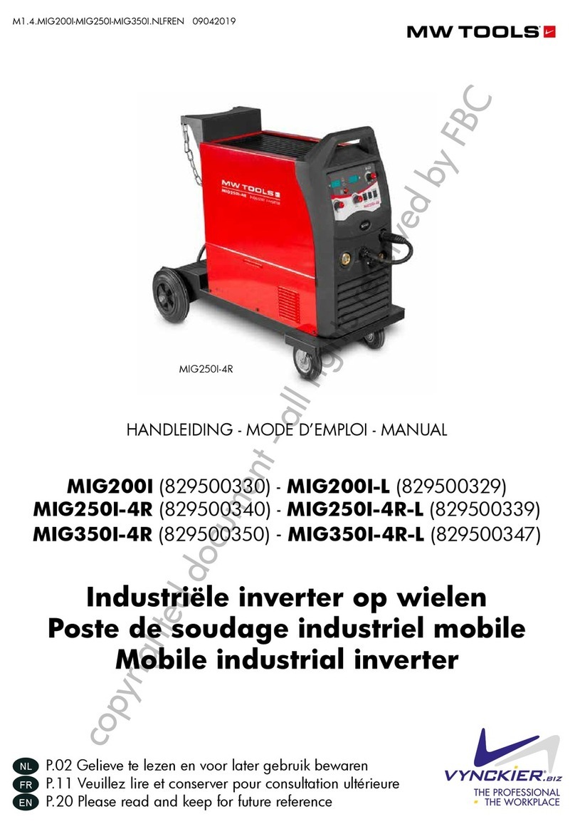 MW TOOLS MIG200I-L manual
