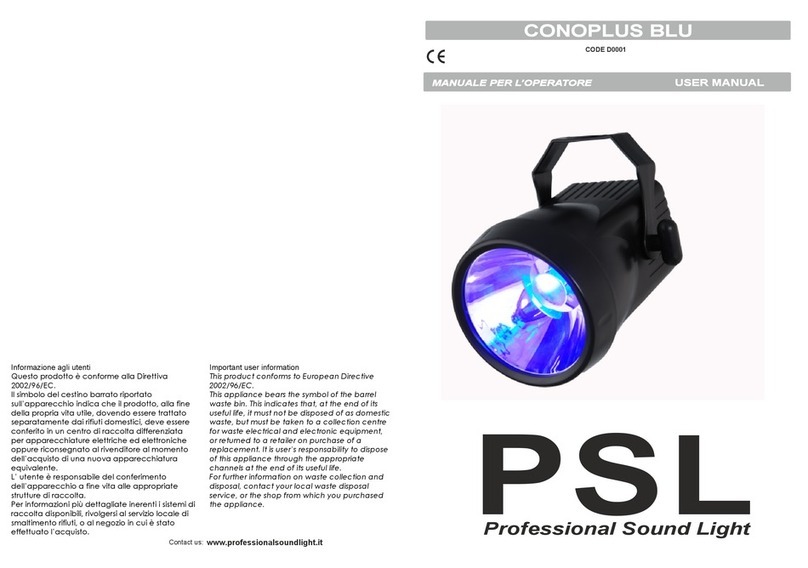 PSL CONOPLUS BLU D0001 User manual