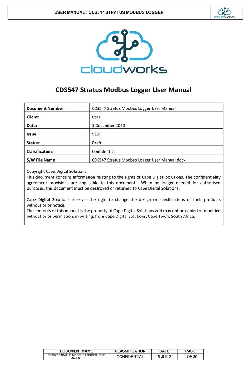 cloudworks CDS547 User manual