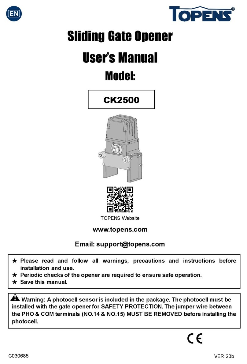 Topens CK2500 user manual