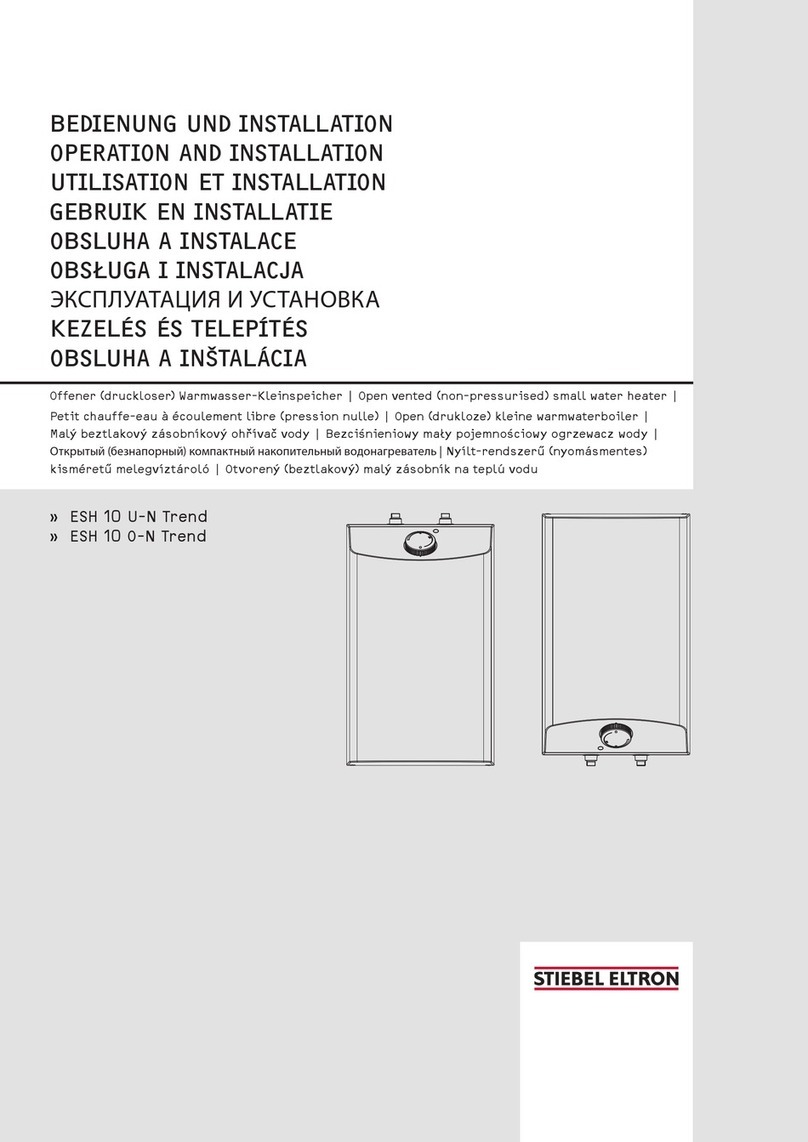 STIEBEL ELTRON ESH 10 U-N Trend Operation and installation manual
