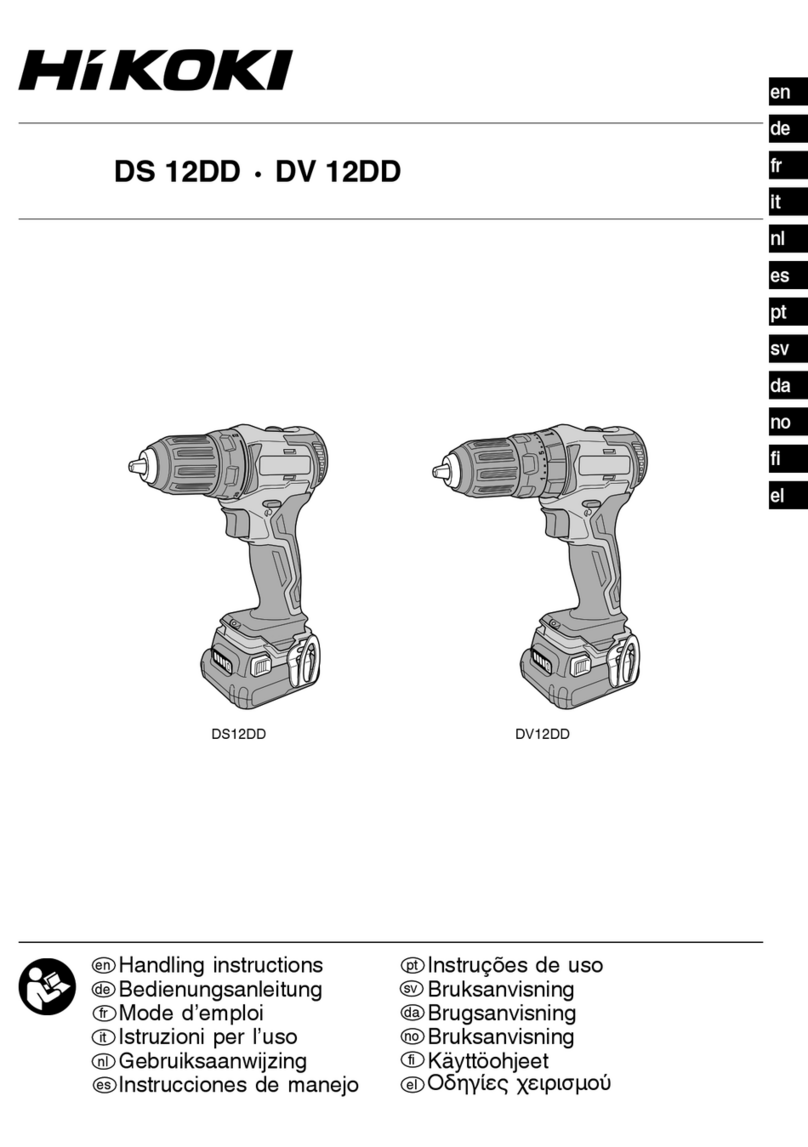 HIKOKI DV 12DD User manual
