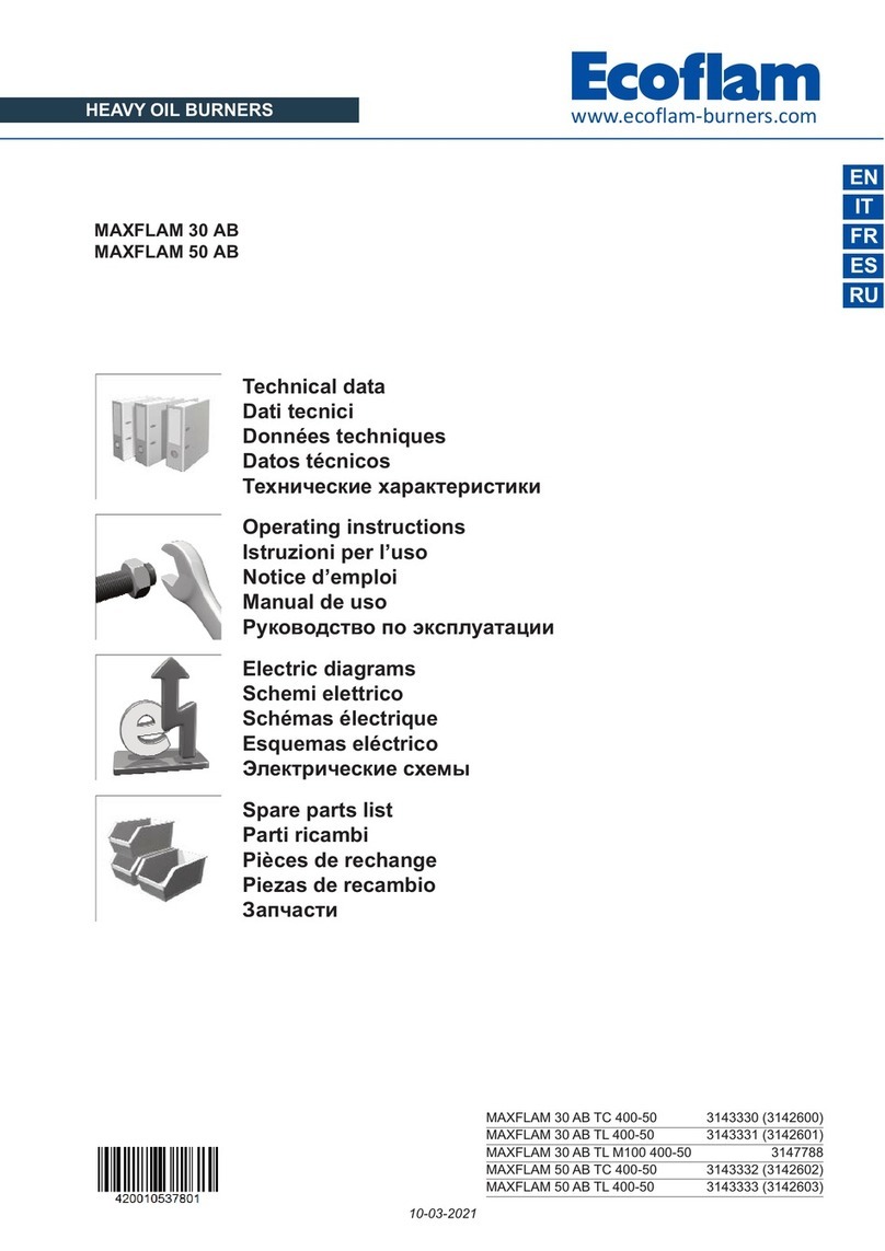 Ecoflam MAXFLAM 30 TC 400-50 User manual Ecoflam MAXFLAM 30 TC 400-50 User manual