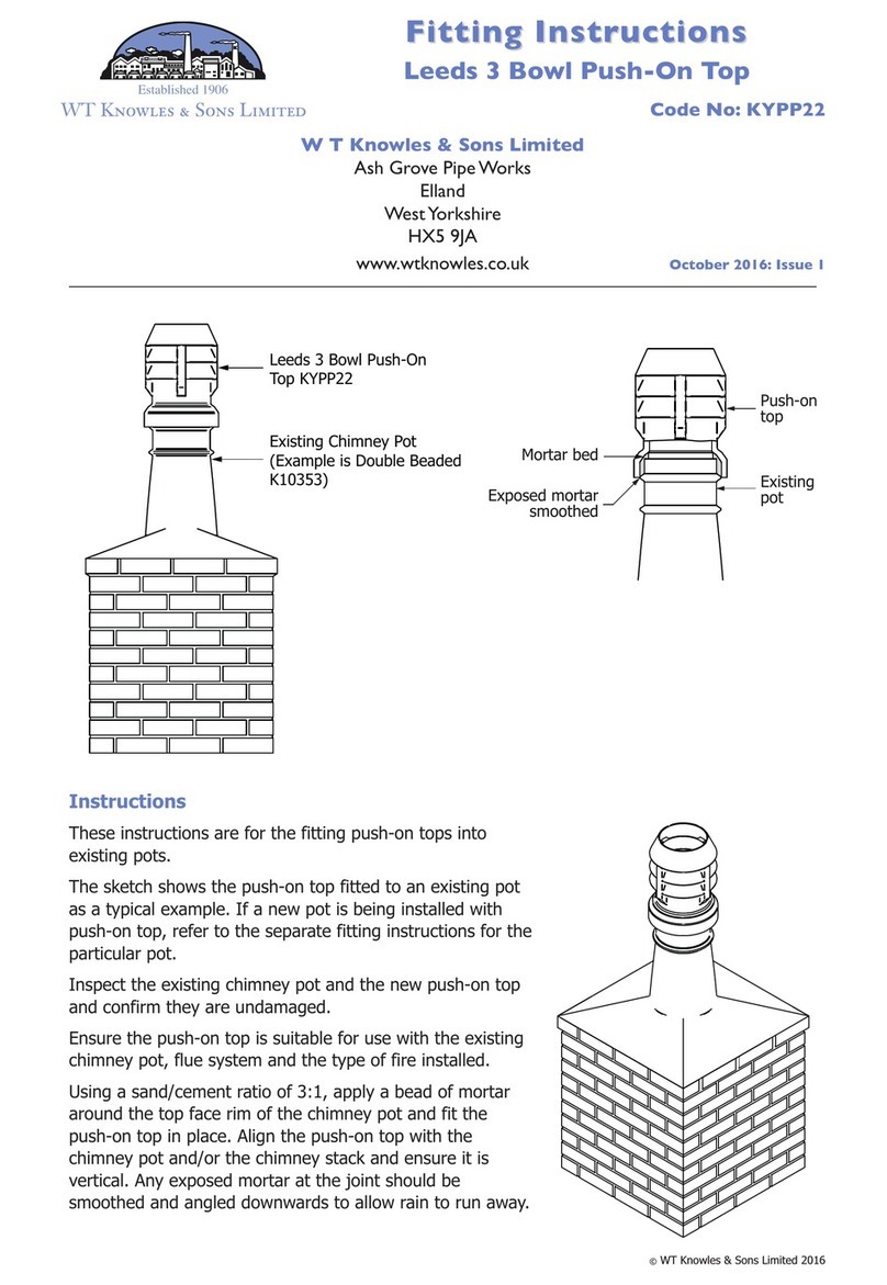 WT Knowles & Sons KYPP22 Fitting instructions