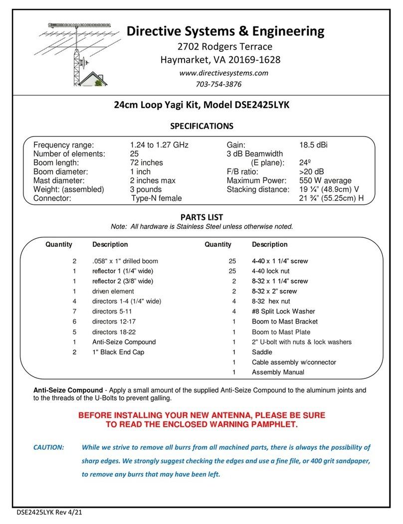 Directive Systems & Engineering DSE2425LYK User manual Directive Systems & Engineering DSE2425LYK User manual