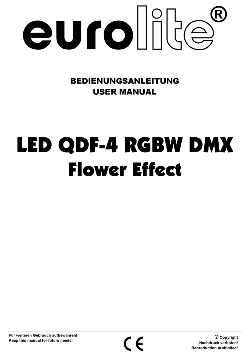 EuroLite LED QDF-4 RGBW DMX Flower Effect User manual
