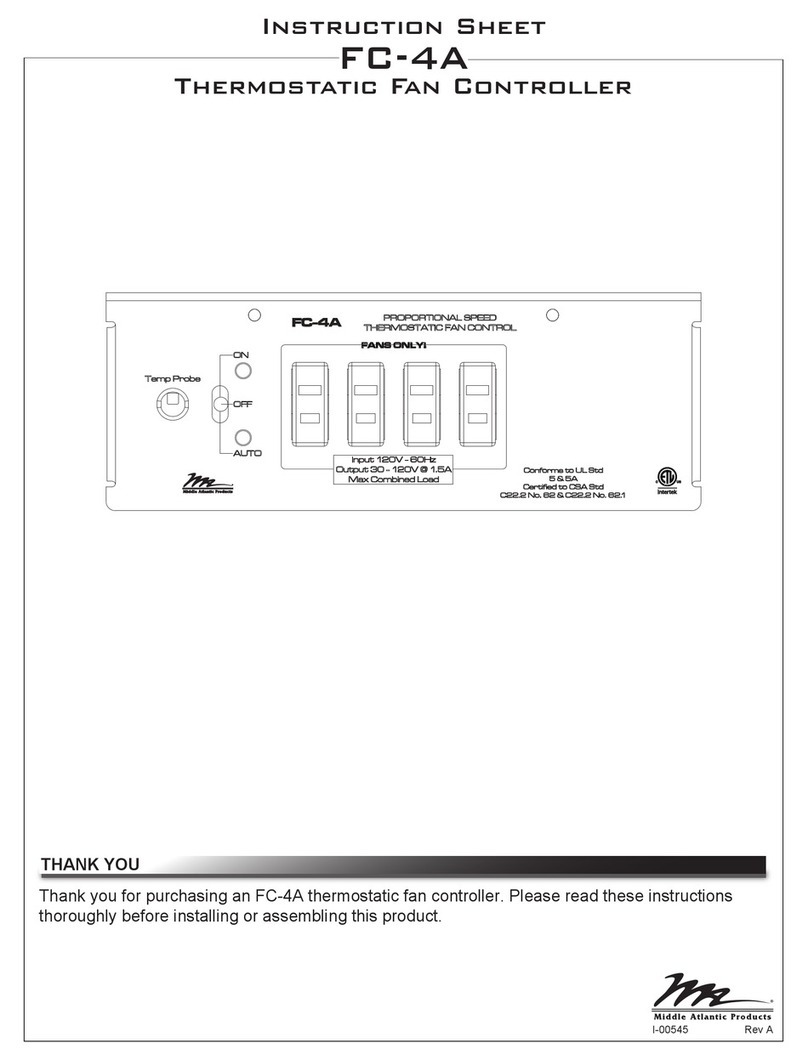 Middle Atlantic Products FC-4A User manual
