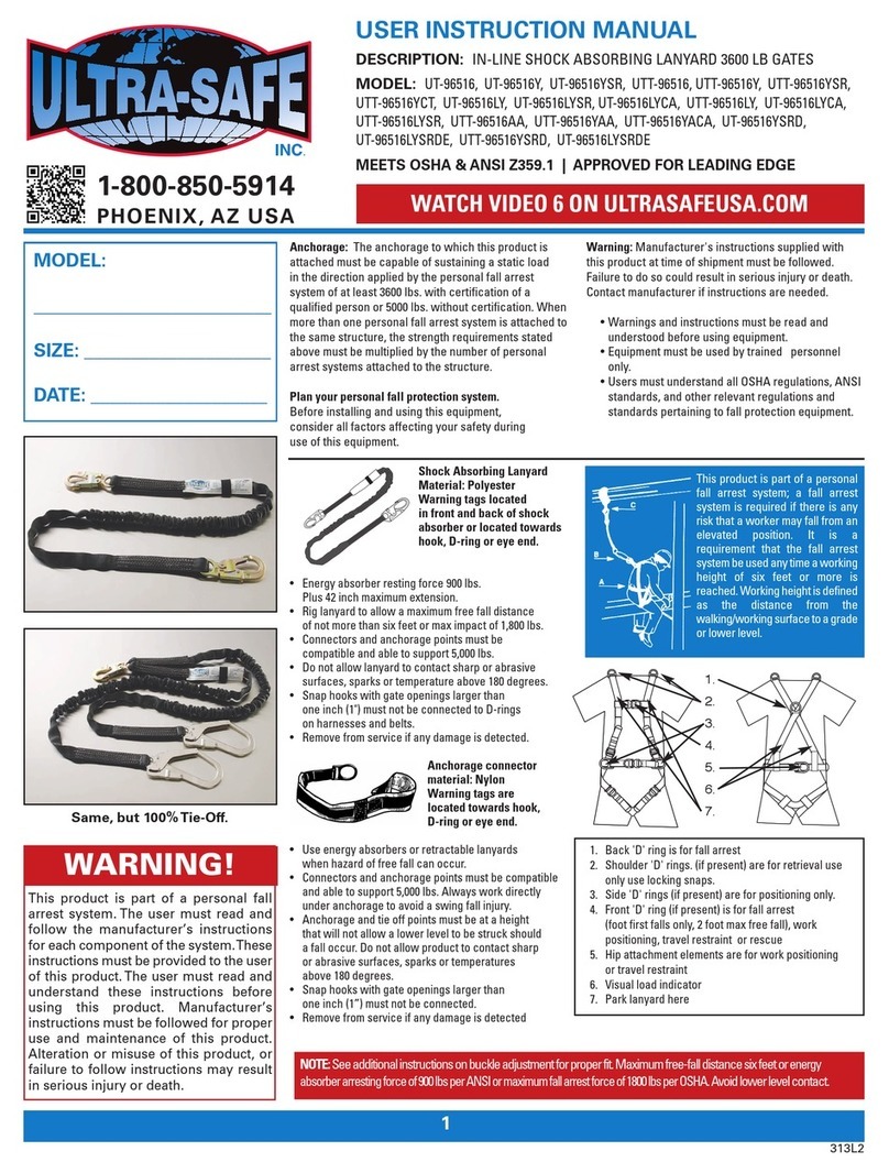 Ultra-safe UT-96516 User instruction manual Ultra-safe UT-96516 User instruction manual