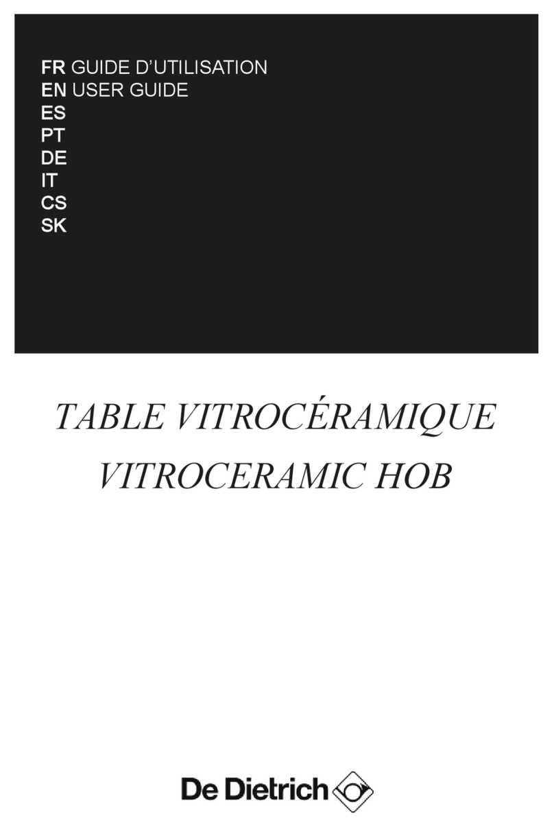 DeDietrich DPV7550B User manual