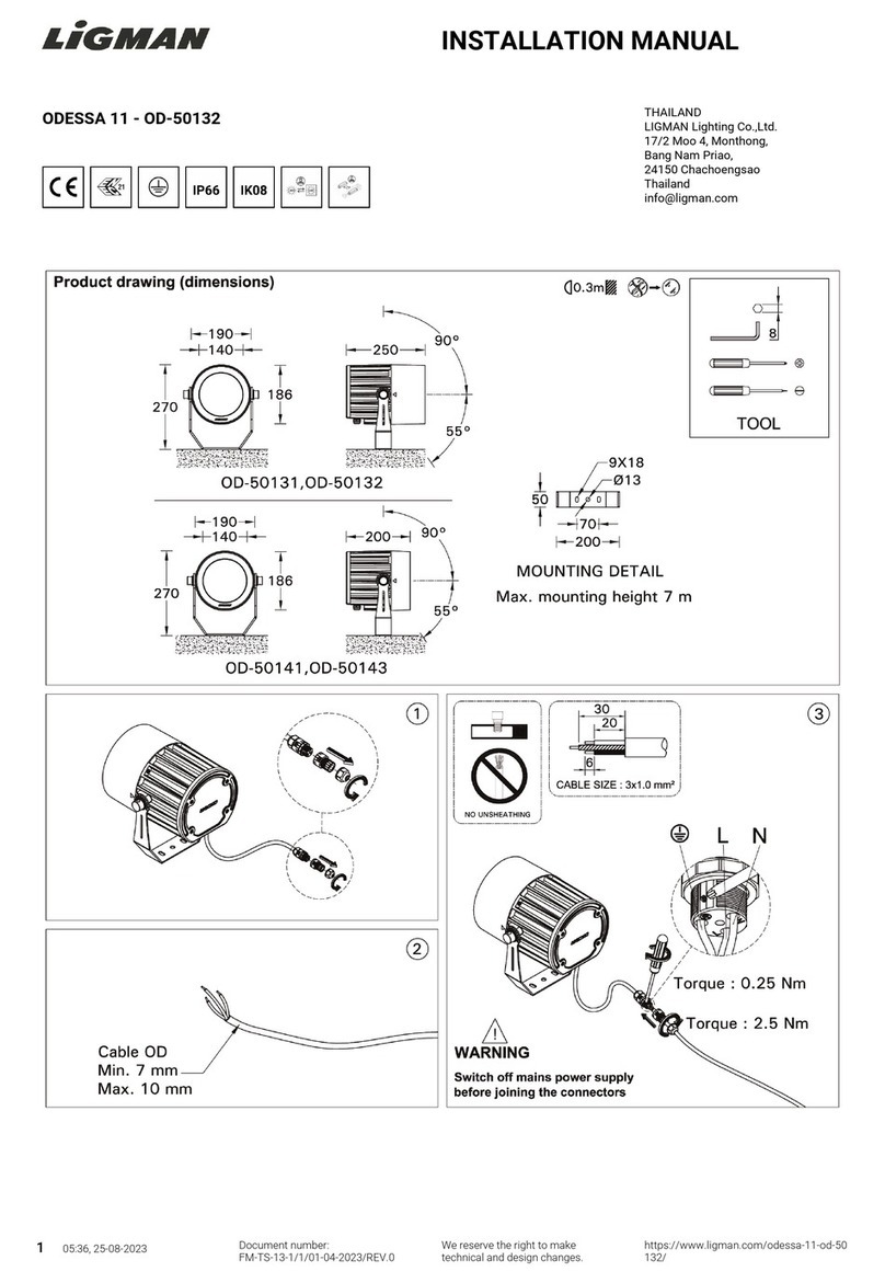 LIGMAN OD-50141 User manual