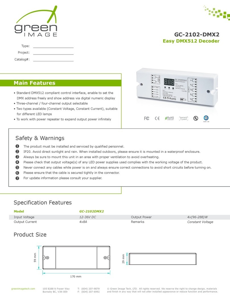 Green image GC-2102-DMX2 Using instruction
