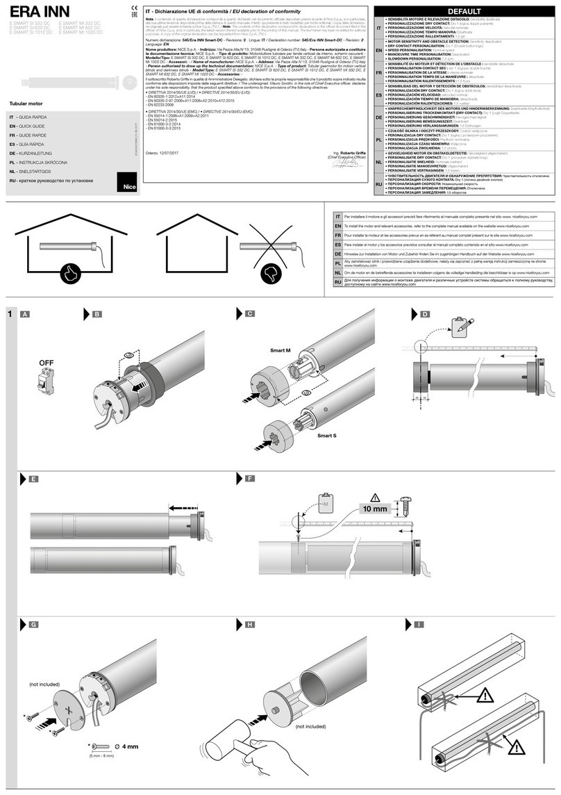Nice E SMART SI 620 DC User manual