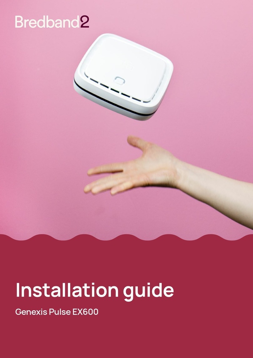 Bredband2 Genexis Pulse EX600 User manual