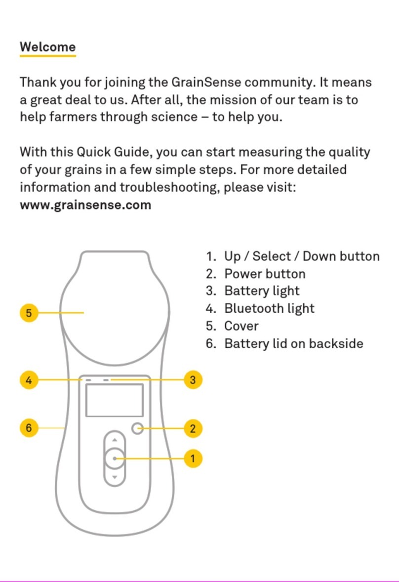GrainSense GS-ANLZR-A-2 quick start guide