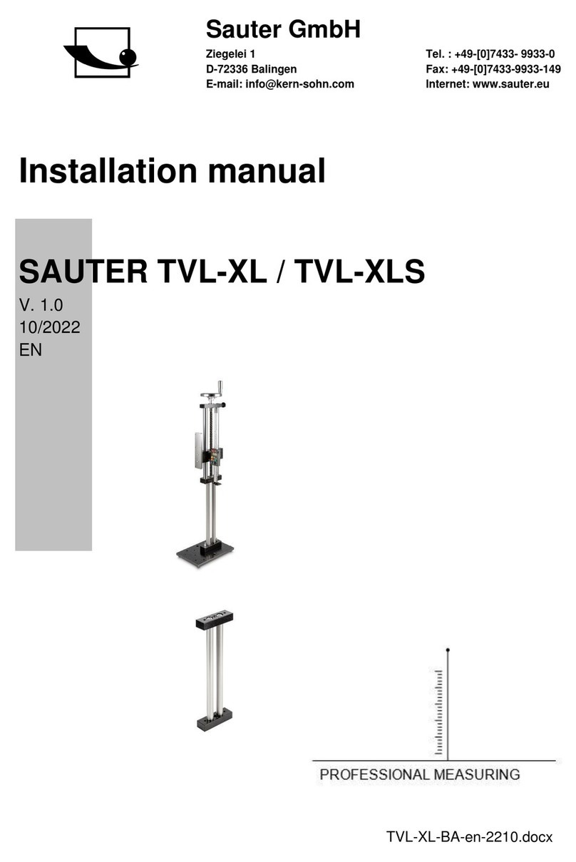 sauter TVL-XL installation manual