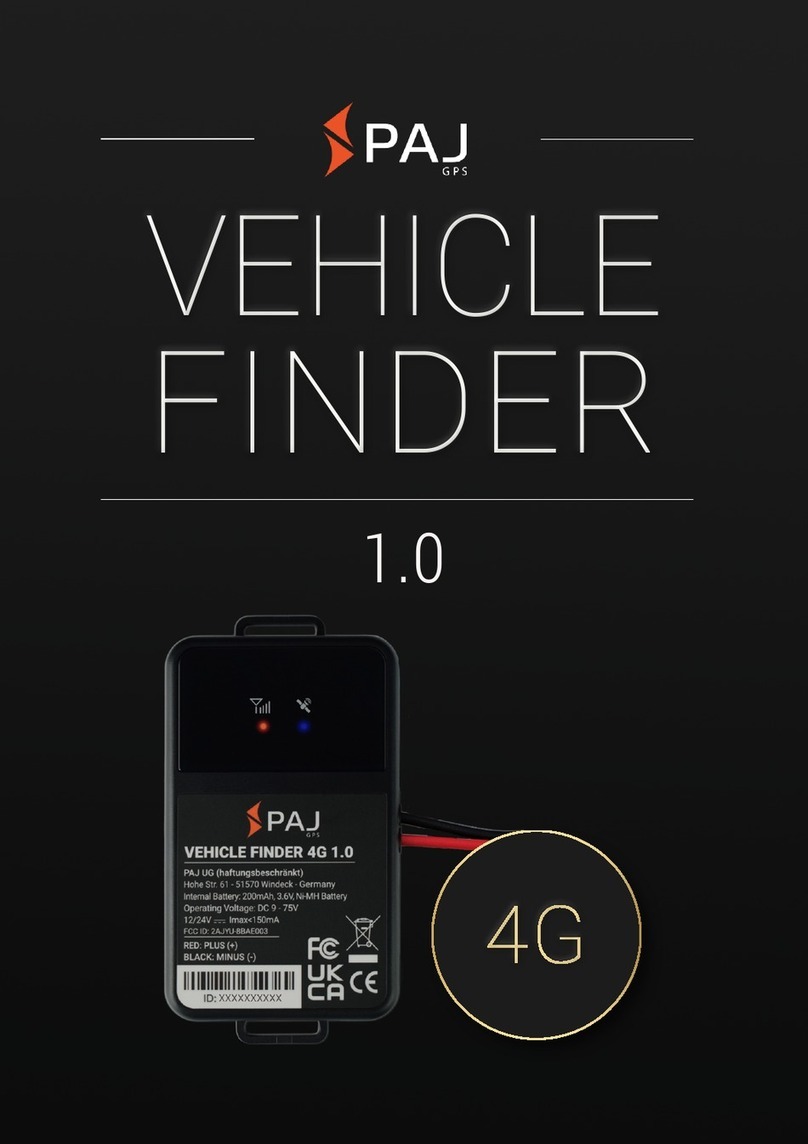 PAJ GPS VEHICLE Finder 1.0 4G manual