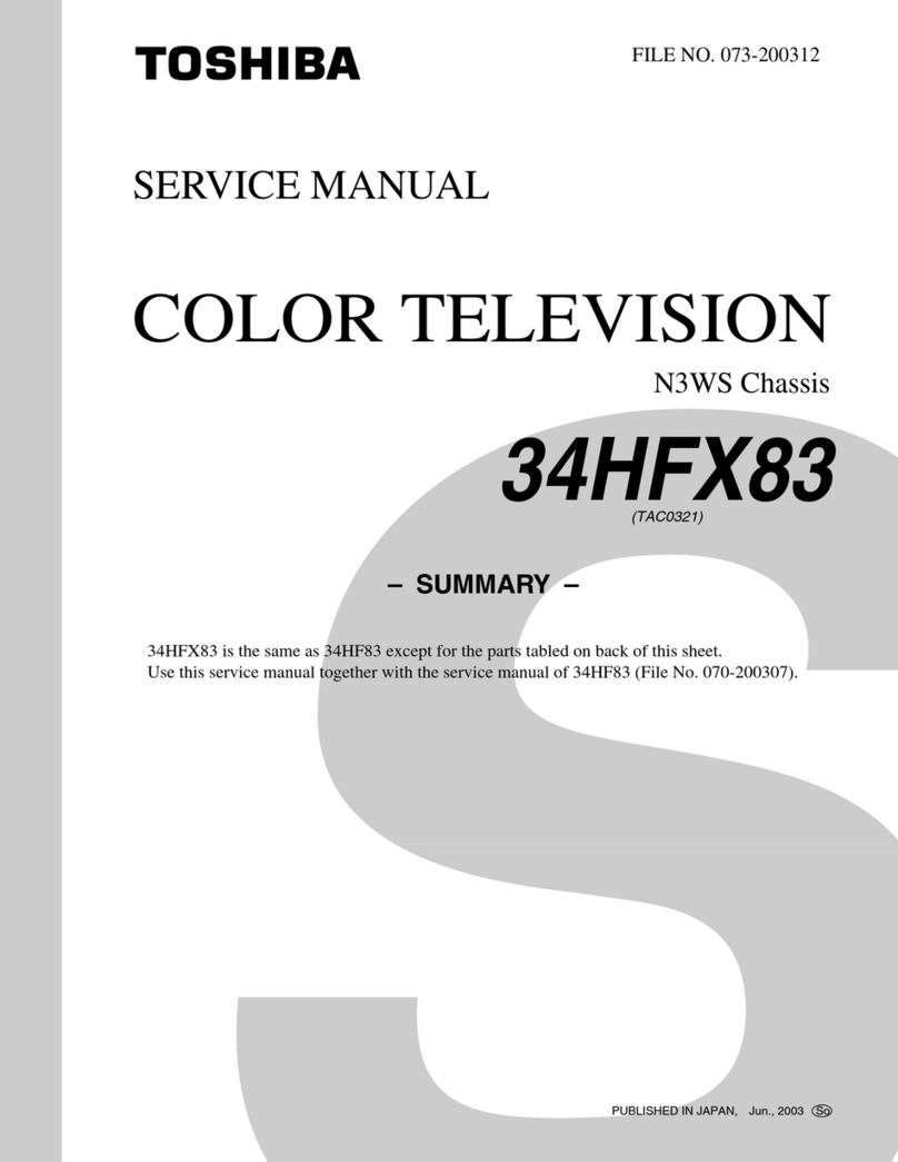 Toshiba 34HFX83 User manual Toshiba 34HFX83 User manual