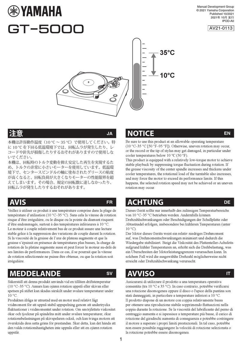 Yamaha GT-5000 User manual