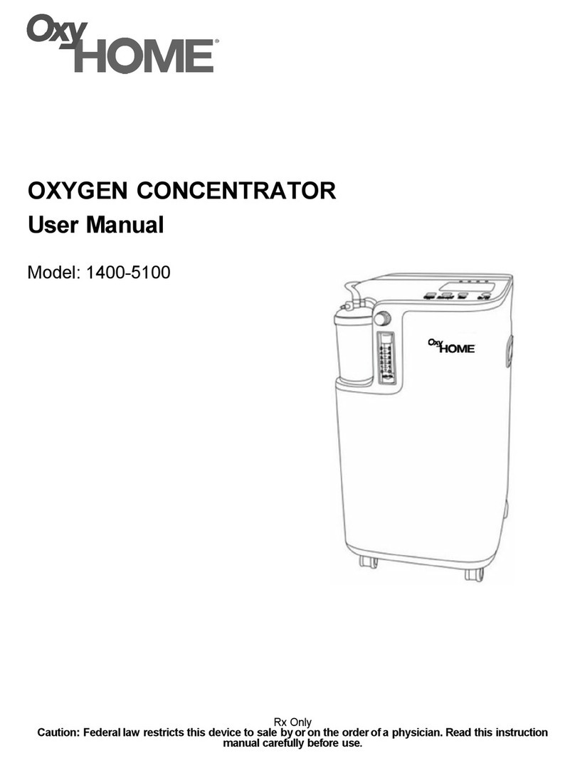 OxyGo OXYHOME 1400-5100 user manual