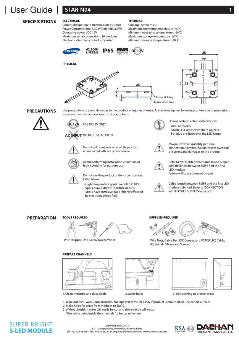 DAEHAN STAR N04 instructions