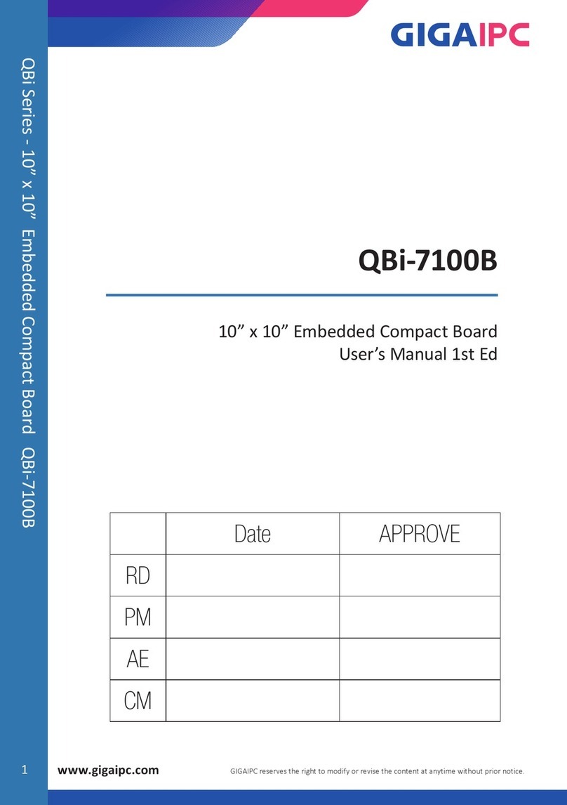 GIGAIPC QBi-7100B User manual