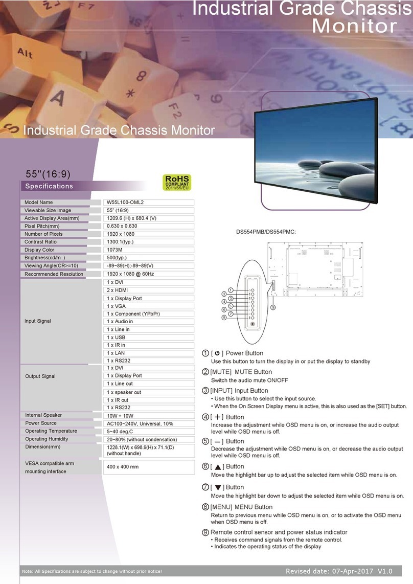 Winmate W55L100-OML2 User manual