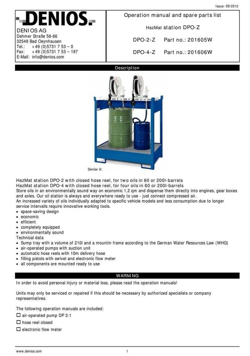 Denios HazMat DPO-Z Operation manual