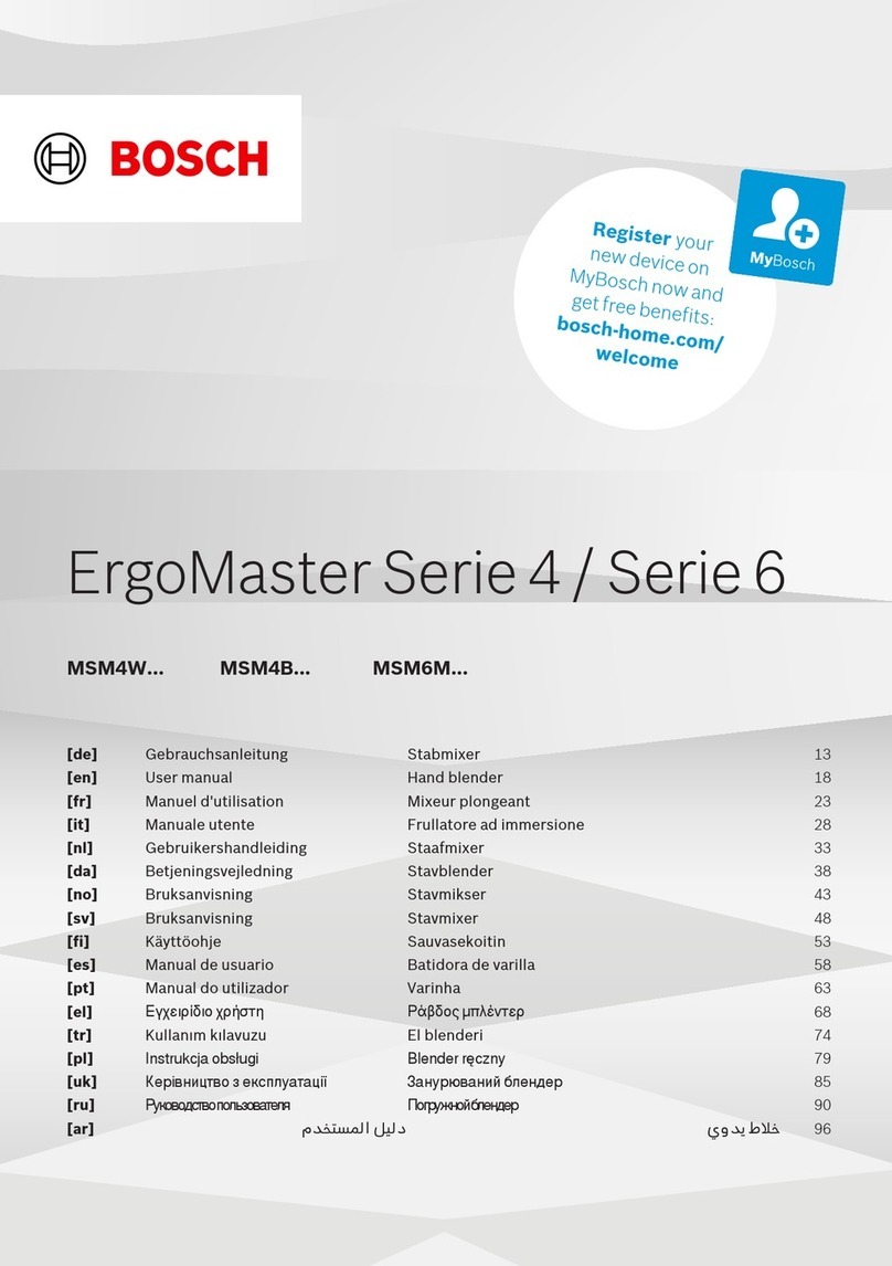 Bosch ErgoMaster MSM4W Series user manual