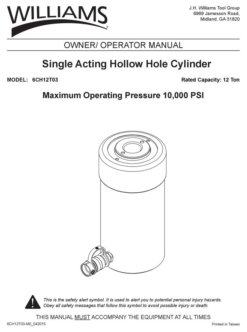 Williams 6CH12T03 Operator's manual