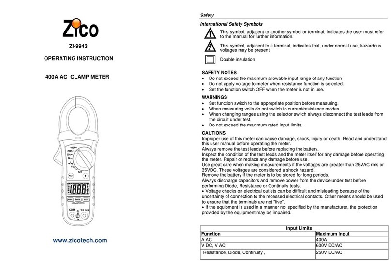 Zico ZI-9943 Operating	 instruction