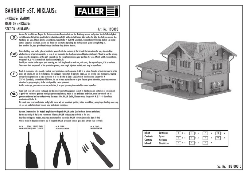 Faller NIKLAUS STATION User manual