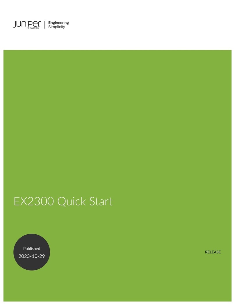 Juniper EX2300 Series User manual