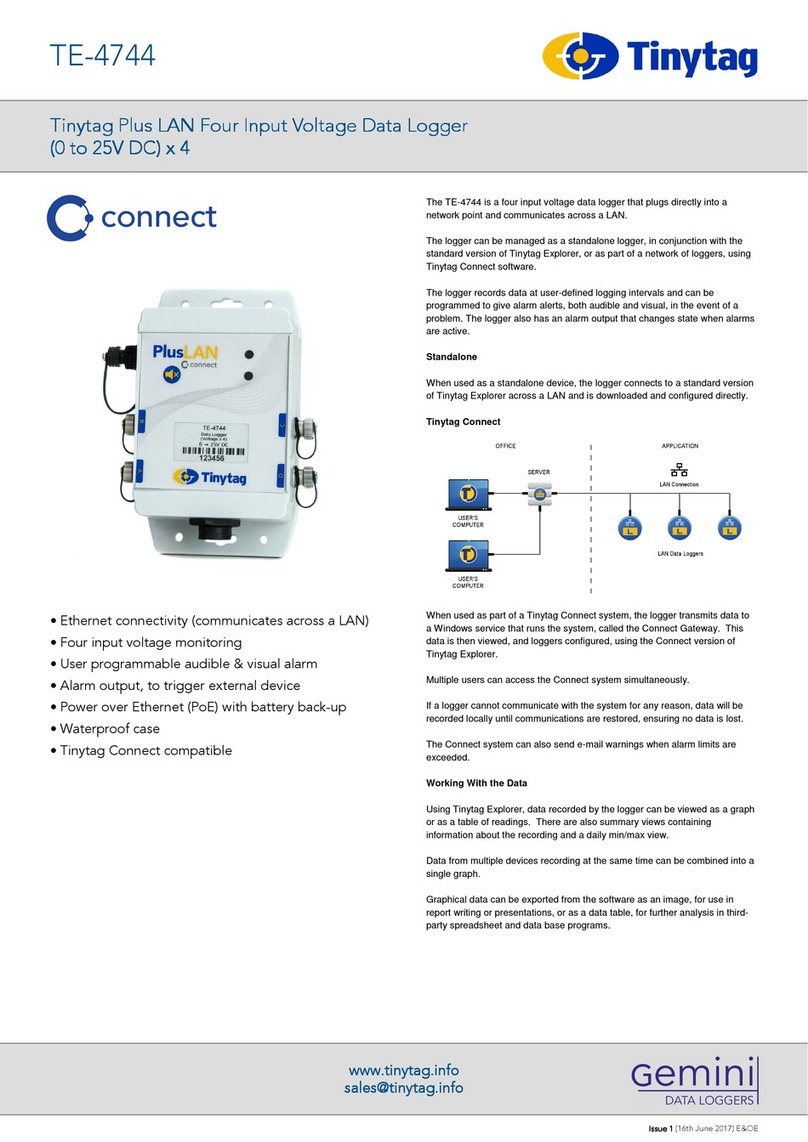 Gemini Tinytag TE-4744 manual