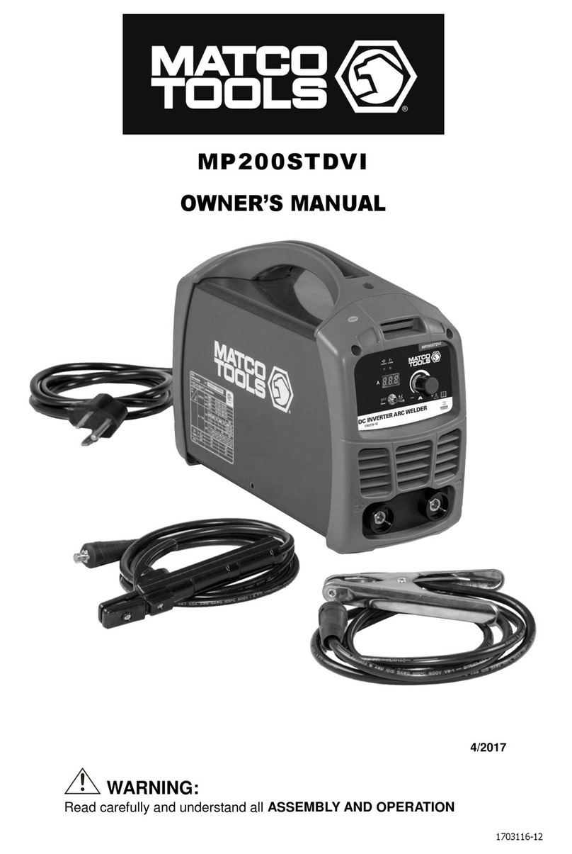 Matco Tools MP200STDVI owner's manual