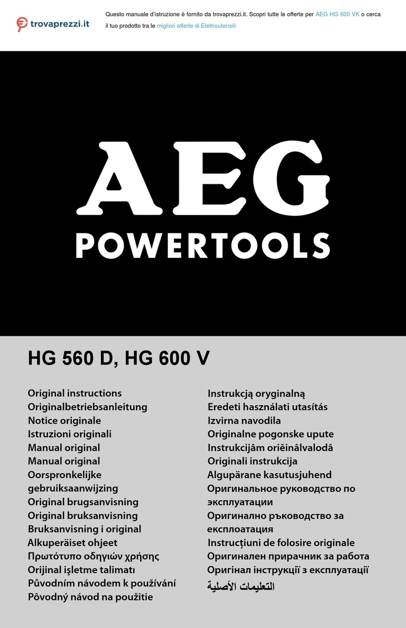 AEG HG 600 VK User manual