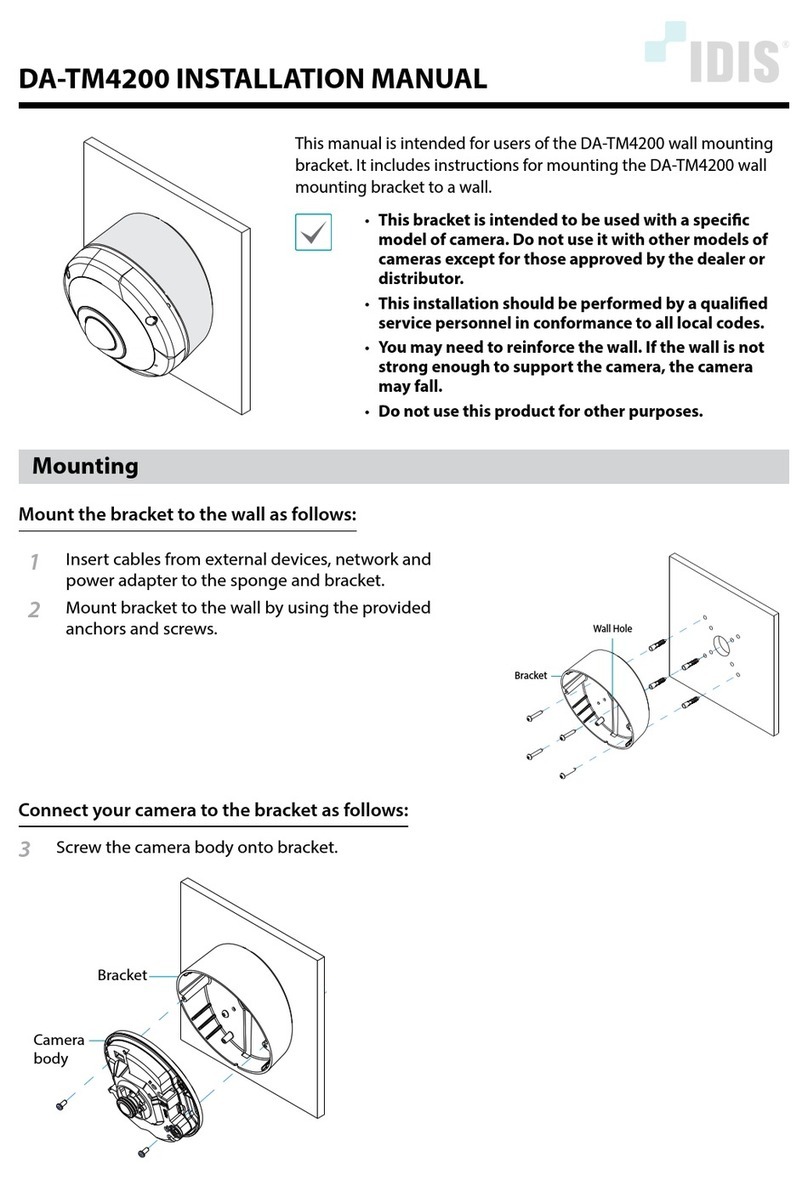 Idis DA-TM4200 installation manual