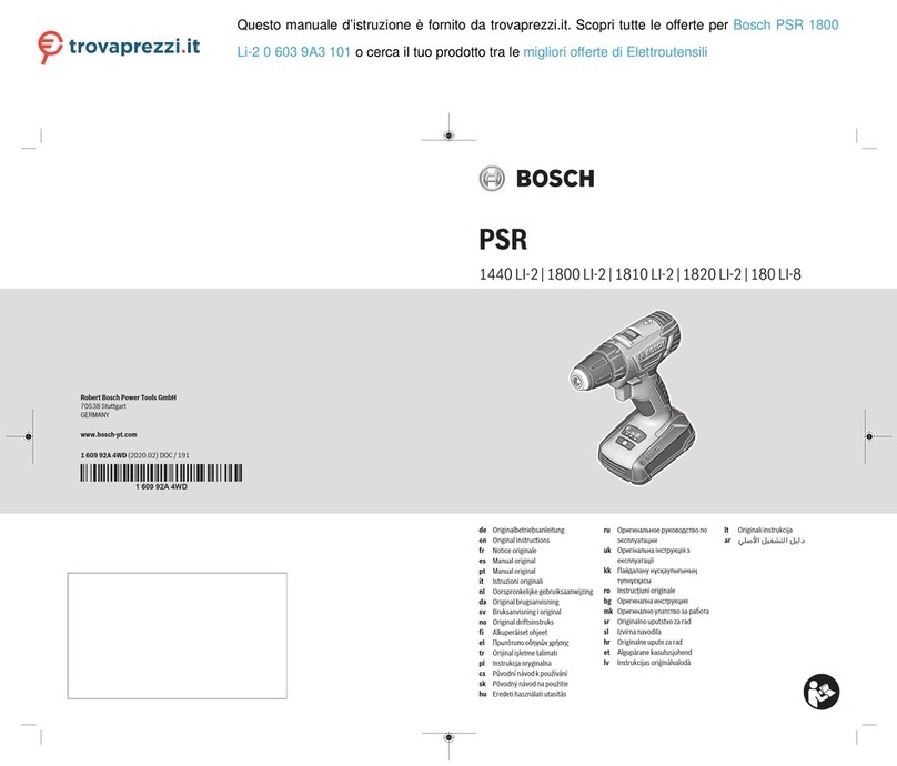 Bosch 0 603 9A3 101 User manual